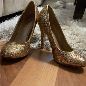 Candie’s Gold Heels